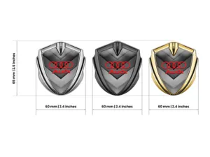 Audi Fender Abzeichen Highklasse Look Drift Emblem
